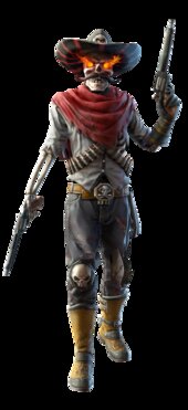 Don Muerte con Efecto de fuego de free fire